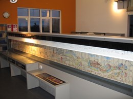 SHY ZIP roller blind used to protect WWII tapestry in Sevenoaks library